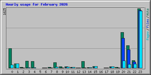 Hourly usage for February 2026