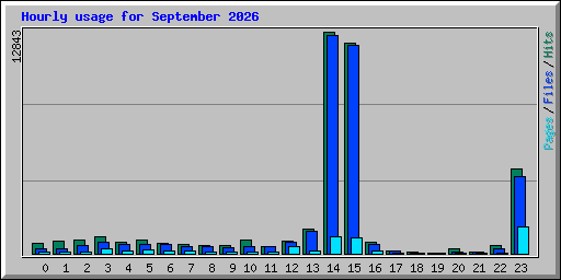 Hourly usage for September 2026