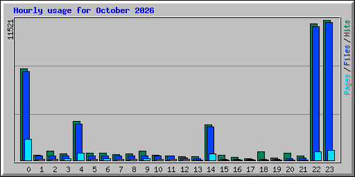 Hourly usage for October 2026